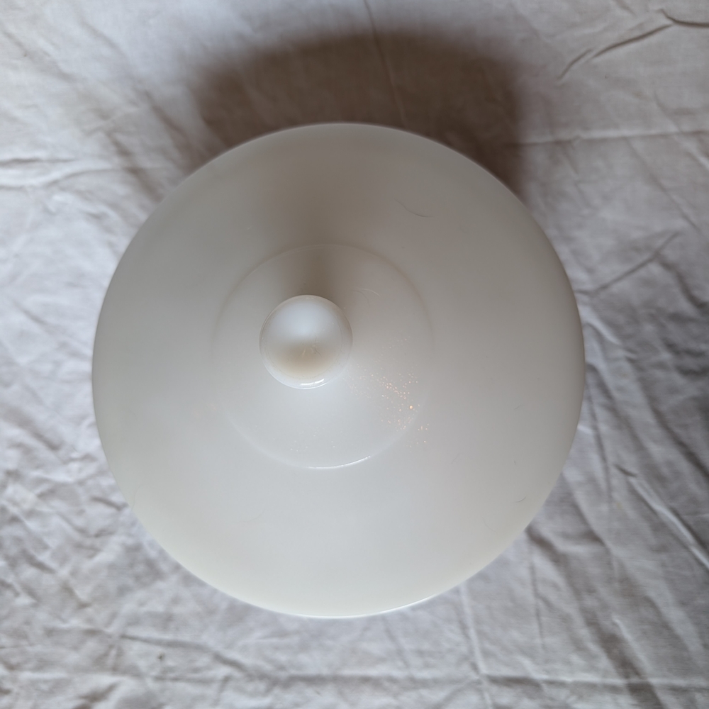 2/60$Federal Milk Glass White and Brown Bakeware Dish With Lid And Sunflower - Picture 3 of 8